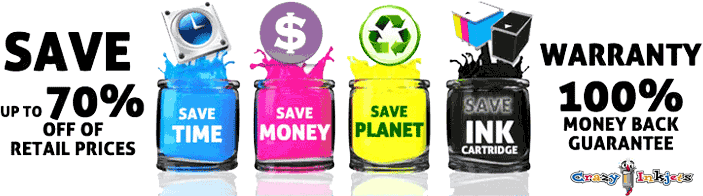 Printer ink and laser toner save up to 70% off of retail prices Printer ink and laser toner save discounted ink combo
